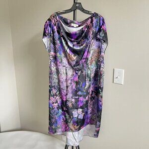 NWOT Diesel Women Floral Midi Dress Oversized Size XXL Pocket
